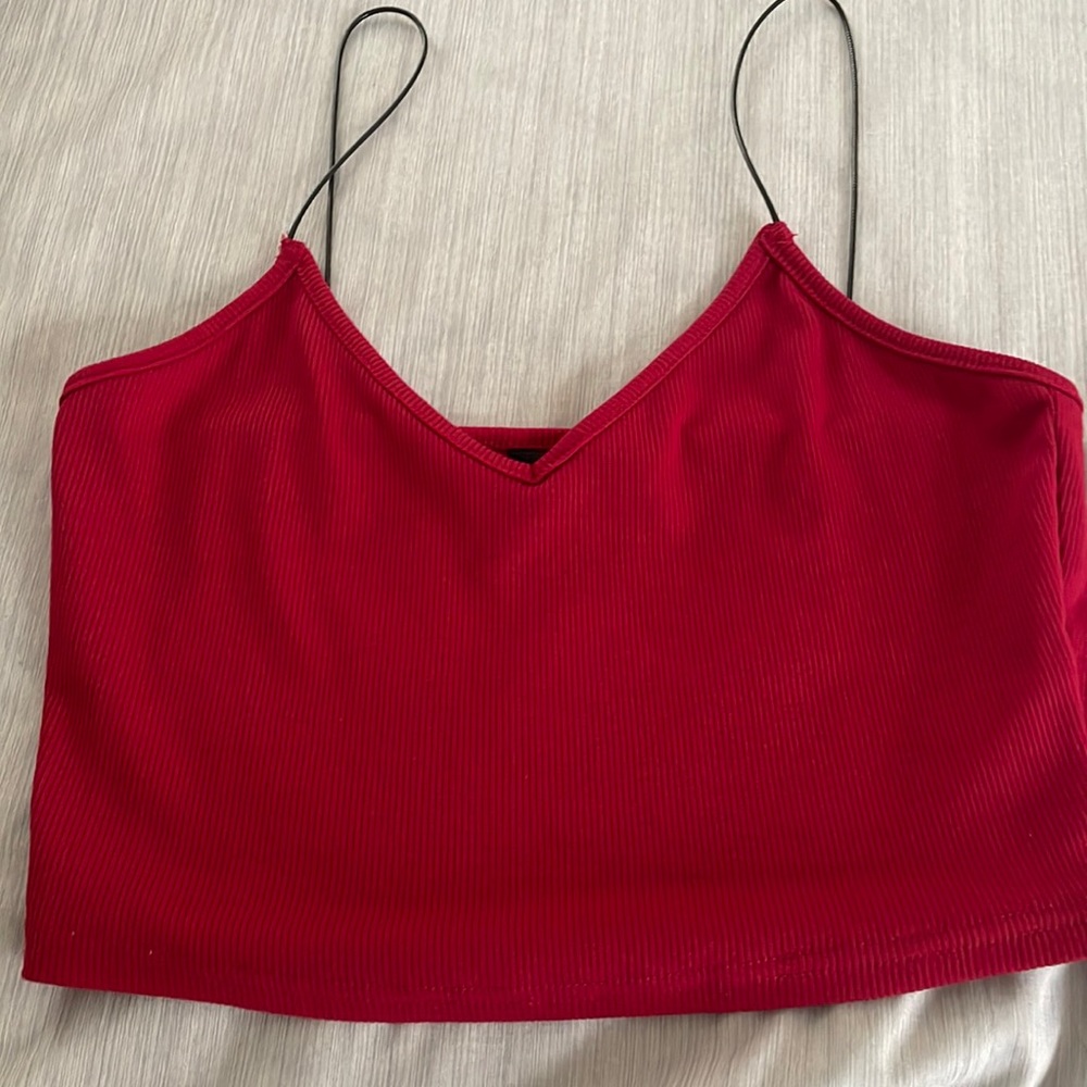 Shein womens burgundy tank top size S. Never worn